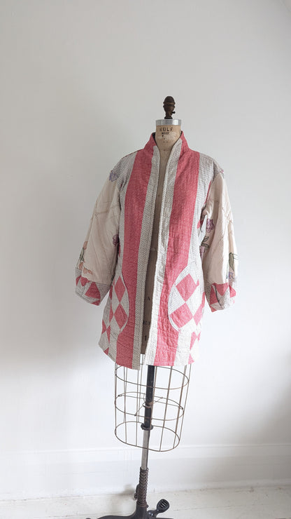 Vivianne Jacket Upcycled Handmade Quilt Size S/M #VIVQ6