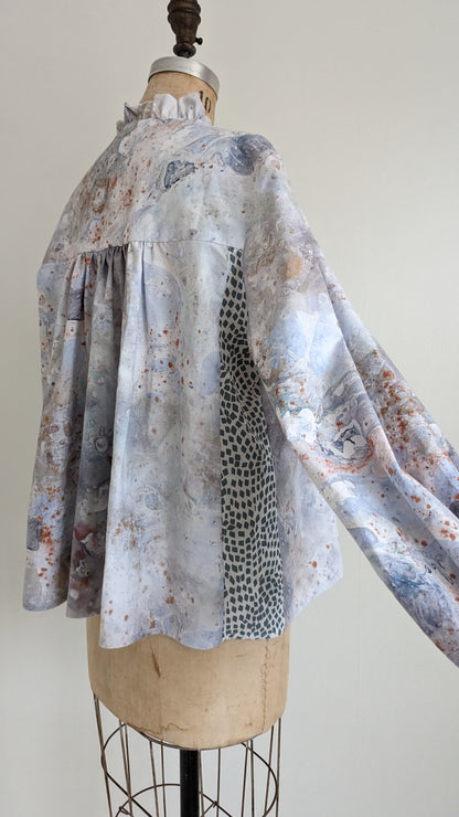 Meg Top with Upcycled Fabrics 2X/3X #MEGTOP4