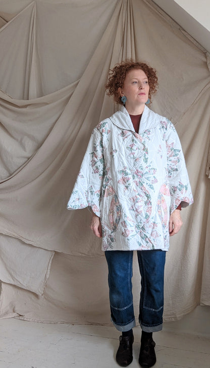 Vivianne Jacket Upcycled Vintage Quilt Size S/M #VIVQ3