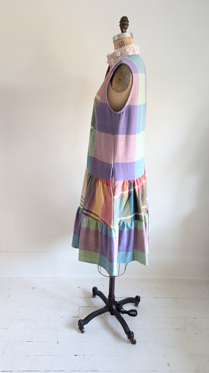 Carrie Dress - One of a Kind Upcycled & Vintage Textiles Size S/M #CAR16