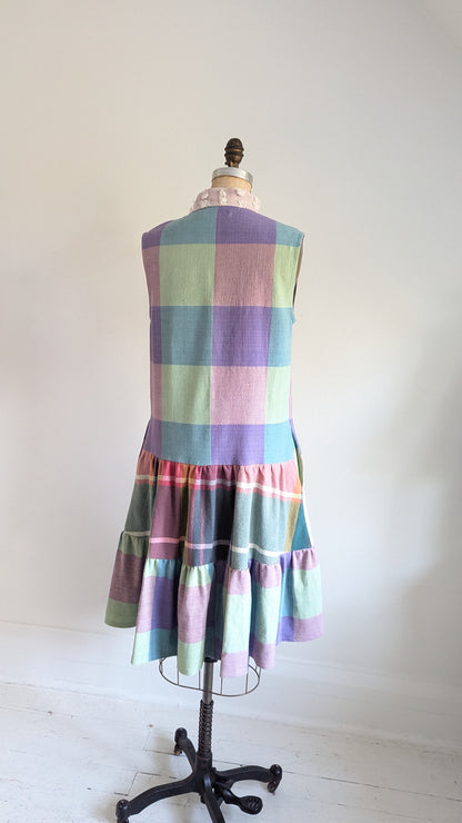 Carrie Dress - One of a Kind Upcycled & Vintage Textiles Size S/M #CAR16