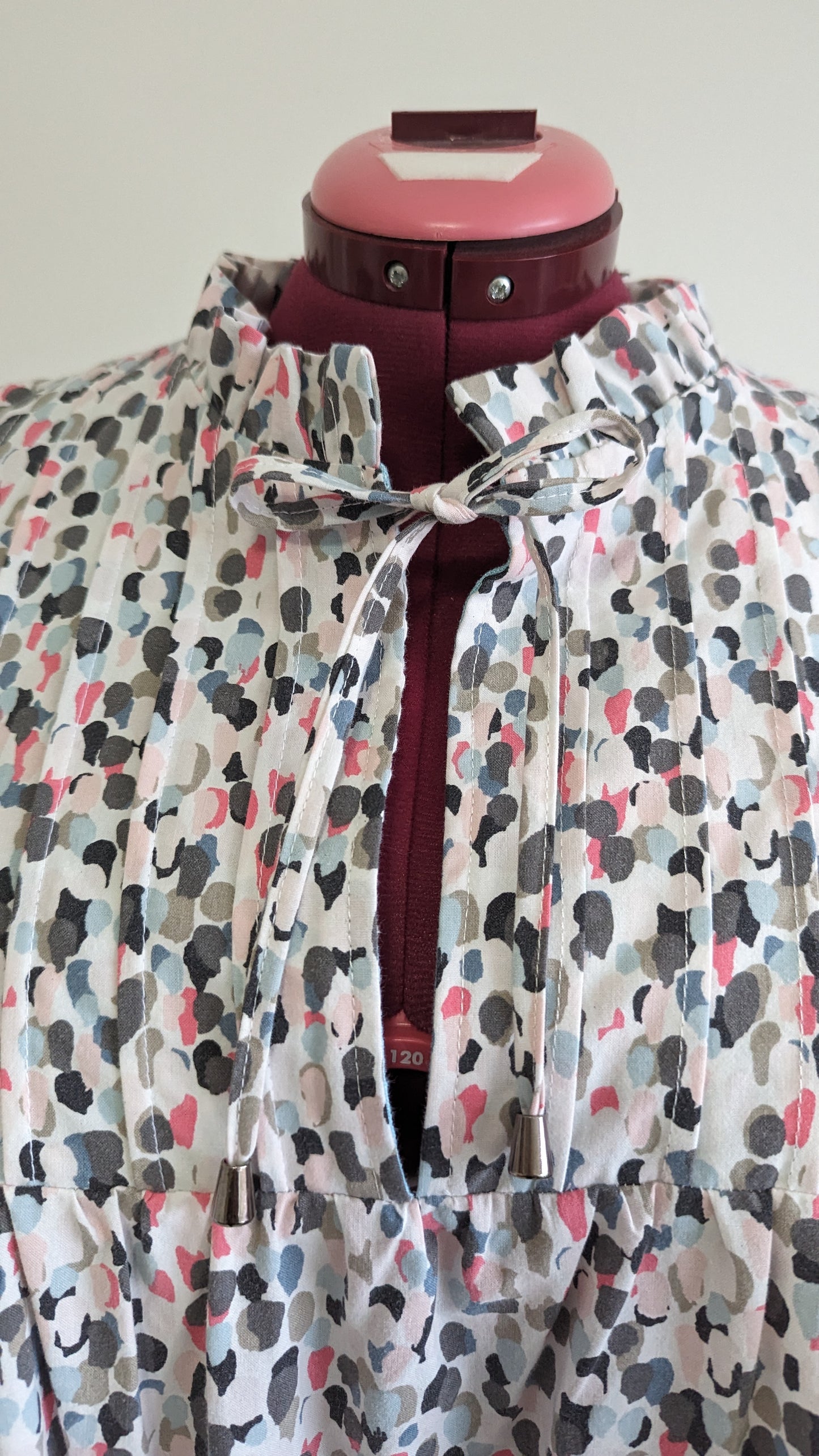 Meg Tunic with Vintage Linen Tablecloth & Upcycled Cotton 2X/3X #MEGTU1
