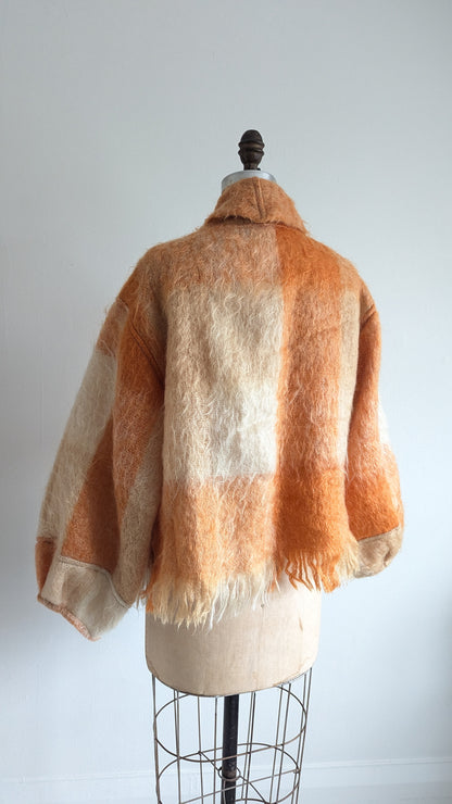 Vivianne Jacket with Upcycled Vintage Mohair Wool Size M/L #VIVW4