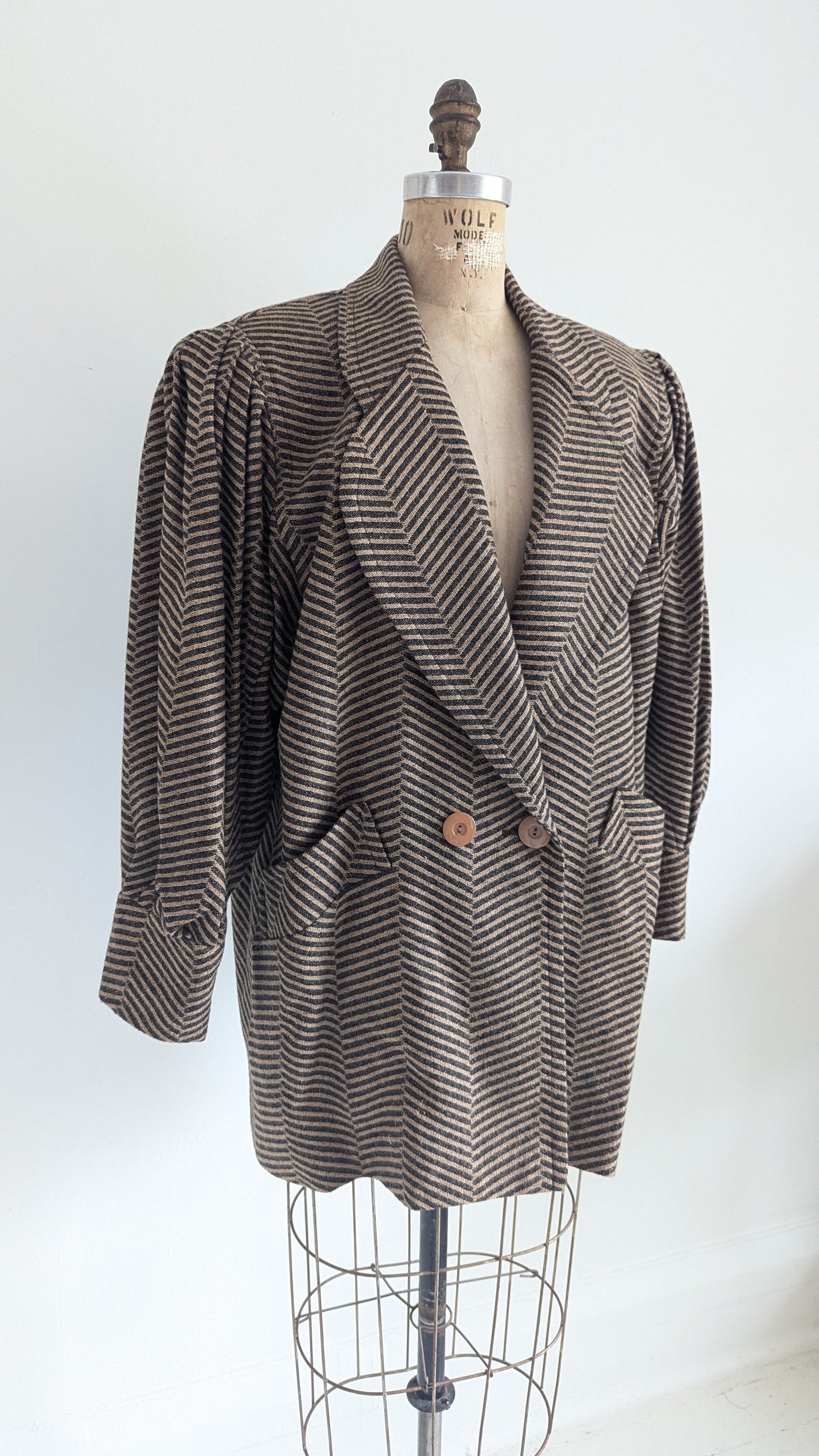 Vintage Marcella Priani Wool Blazer Made in Canada Size XL/2X #VIN11