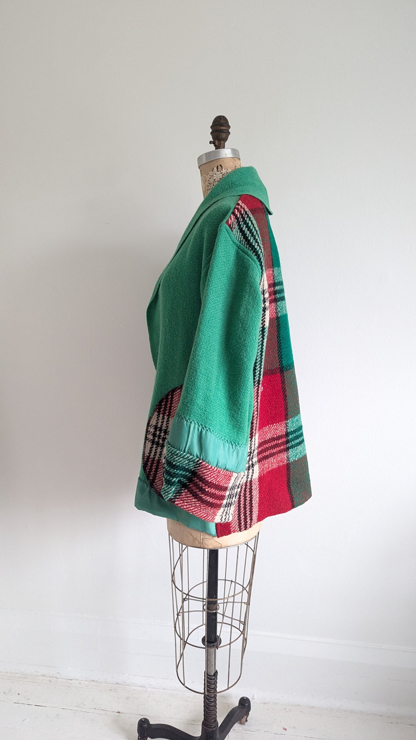 Vivianne Jacket with Upcycled Vintage Wool Size XS/S #VIVW23