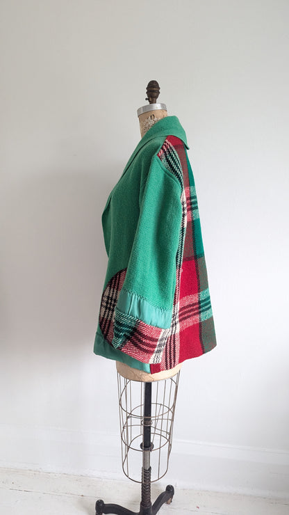 Vivianne Jacket with Upcycled Vintage Wool Size XS/S #VIVW23