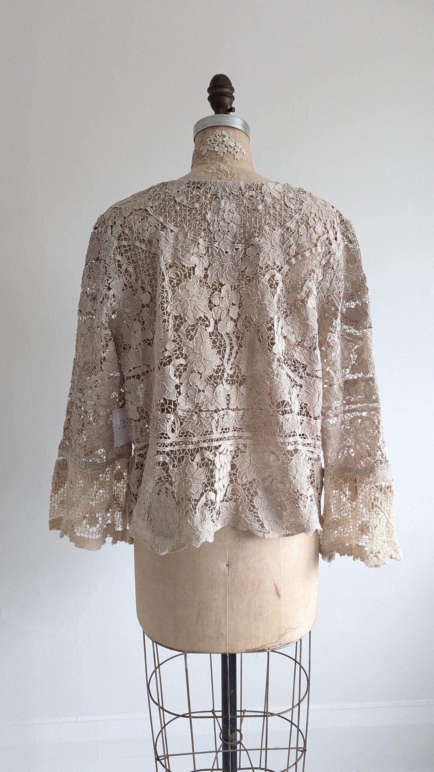 Chloe Top with Vintage Cotton Lace Size XL #CHL6