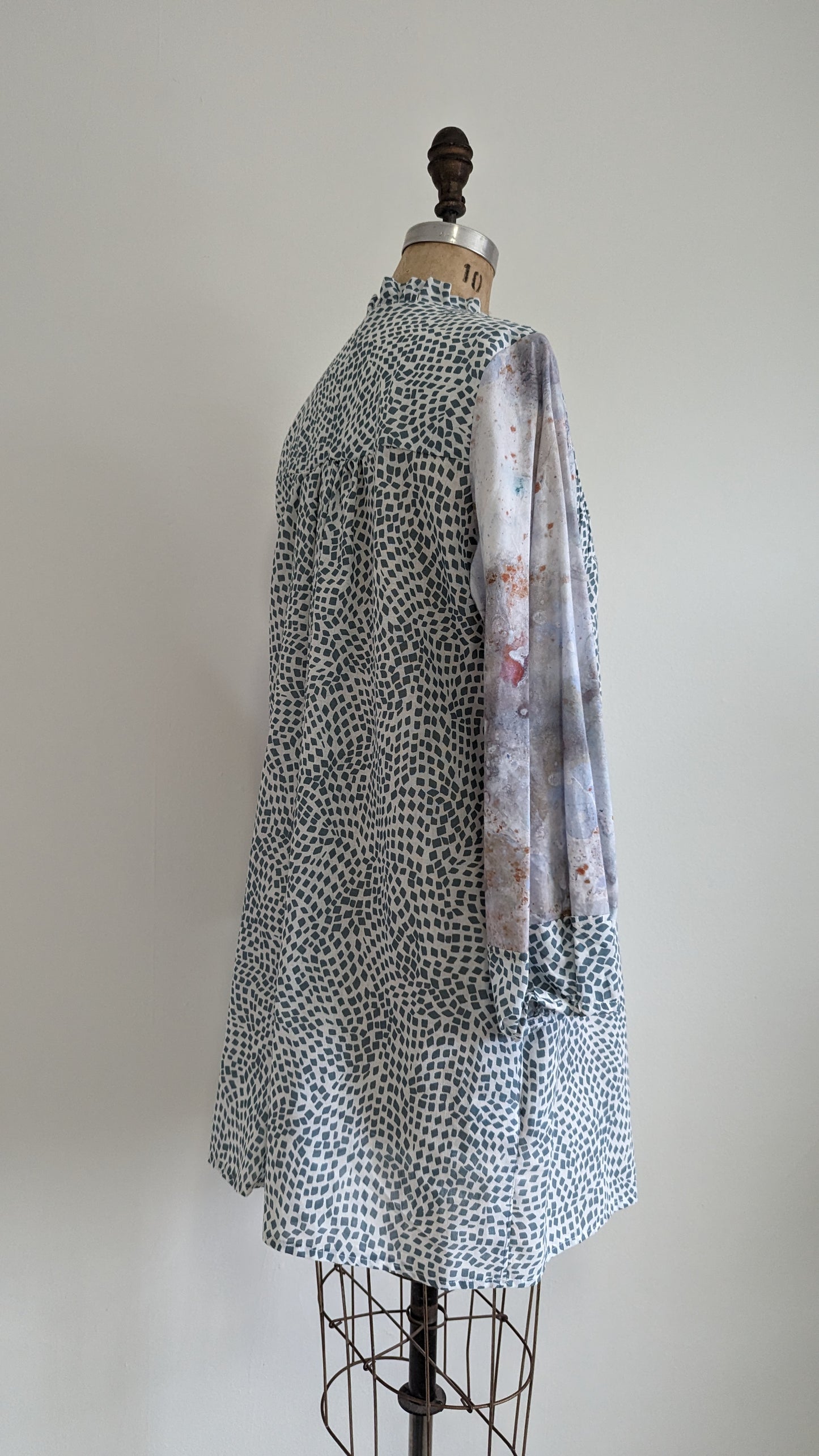 Meg Tunic with Upcycled Fabrics M/L #MEGTU6