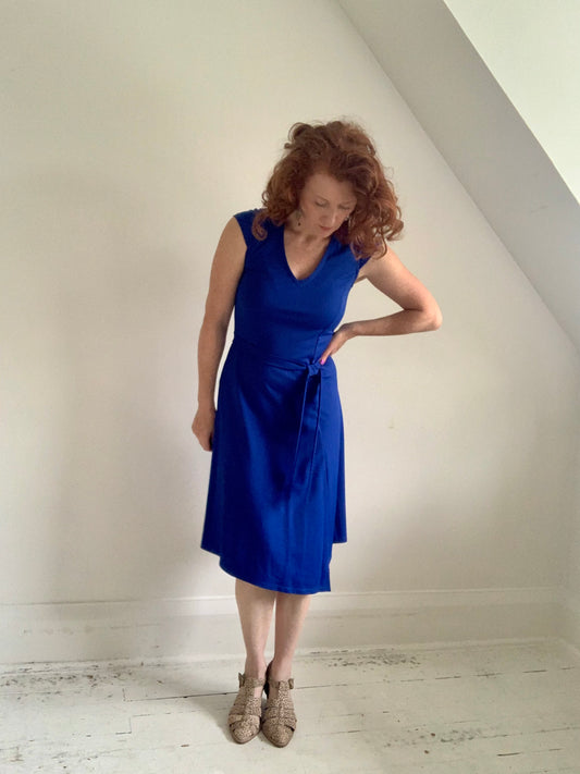 Jolie Jersey Dress ~ Cobalt  Size S/M